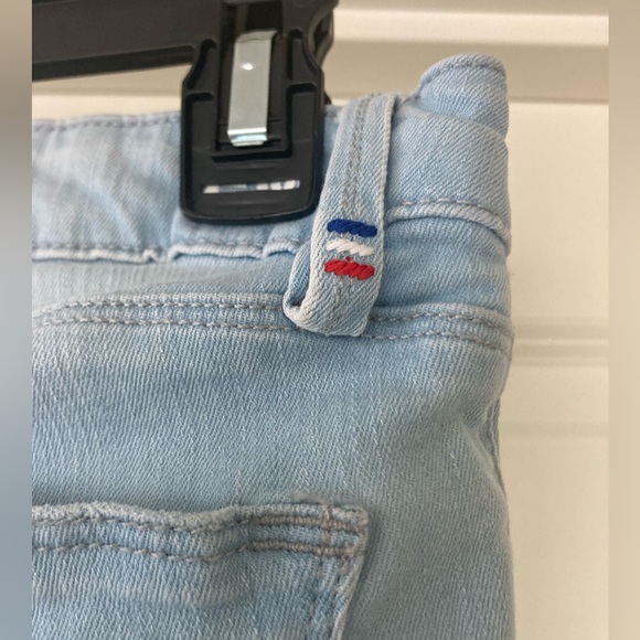 Etienne Marcel light wash denim with red zippers - Picture 7 of 11